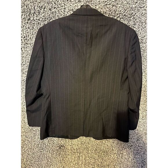Towncraft Men's Gray Pinstripe Blazer Size 44 Short Classic Fit - Picture 3 of 11